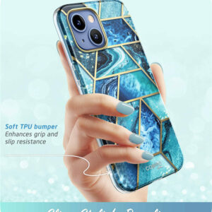 Cosmo 360 Backcase met Screenprotector iPhone 14 - Ocean 3