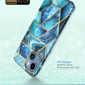 Cosmo 360 Backcase met Screenprotector iPhone 14 - Ocean 4