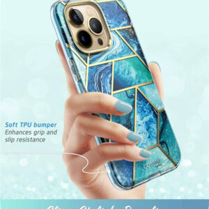 Cosmo 360 Backcase met Screenprotector iPhone 14 Pro - Ocean 3