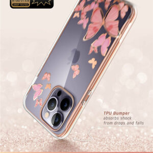 Cosmo 360 Backcase met Screenprotector iPhone 14 Pro - Vlinders 4