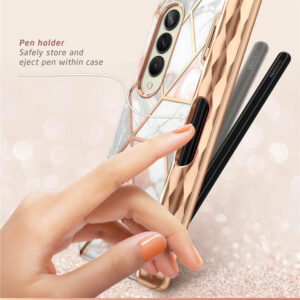 Cosmo 360 hoesje met screenprotector Samsung Z Fold 4 - Marmer 4