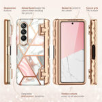 Cosmo 360 hoesje met screenprotector Samsung Z Fold 4 – Marmer - 6