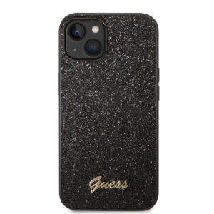 Guess Glitter Flakes iPhone 14 en iPhone 13 hoesje - Zwart 3