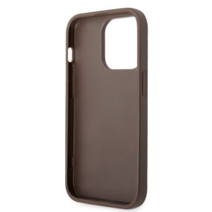 Guess Golden Logo iPhone 14 Pro Max Hoesje - Bruin 7