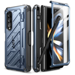 Supcase 360 Backcase met screenprotector Samsung Z Fold 4 - Blauw 1