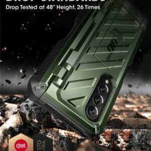 Supcase 360 Backcase met screenprotector Samsung Z Fold 4 - Groen 2