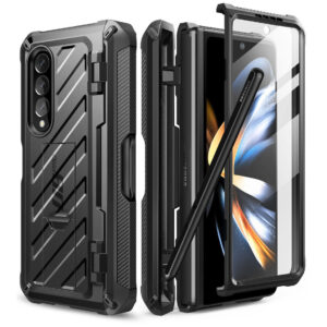 Supcase 360 Backcase met screenprotector Samsung Z Fold 4 – Zwart