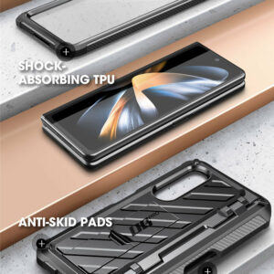 Supcase 360 Backcase met screenprotector Samsung Z Fold 4 - Zwart 3