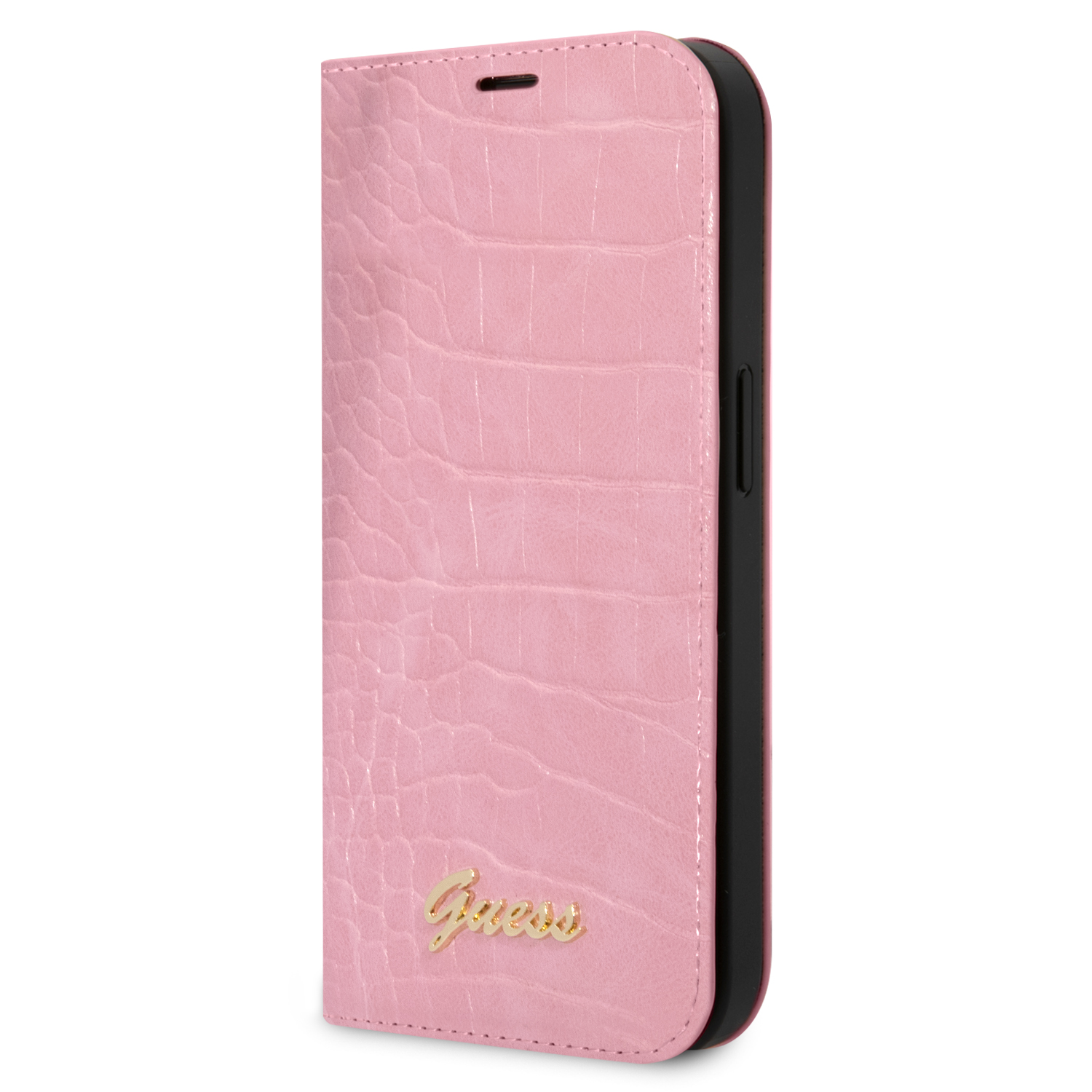 Gezondheid Spectaculair poort Guess PU Bookcase iPhone 14 Plus hoesje - Roze Croco