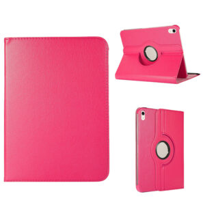 iPad 10 Hoes – 10e Generatie – 2022 – Case Cover – 10.9 Inch – Bookcase – 360 Graden Draaibaar – Roterend Hoesje – Donkerroze