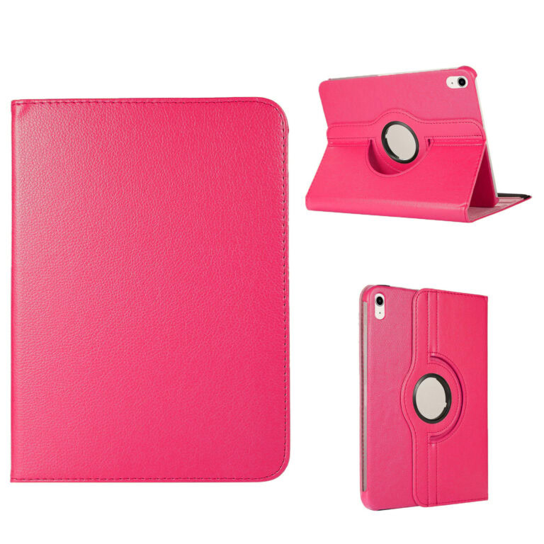 iPad 11 / iPad 10 Hoes - 10.9 inch Roterend hoesje - Donkerroze