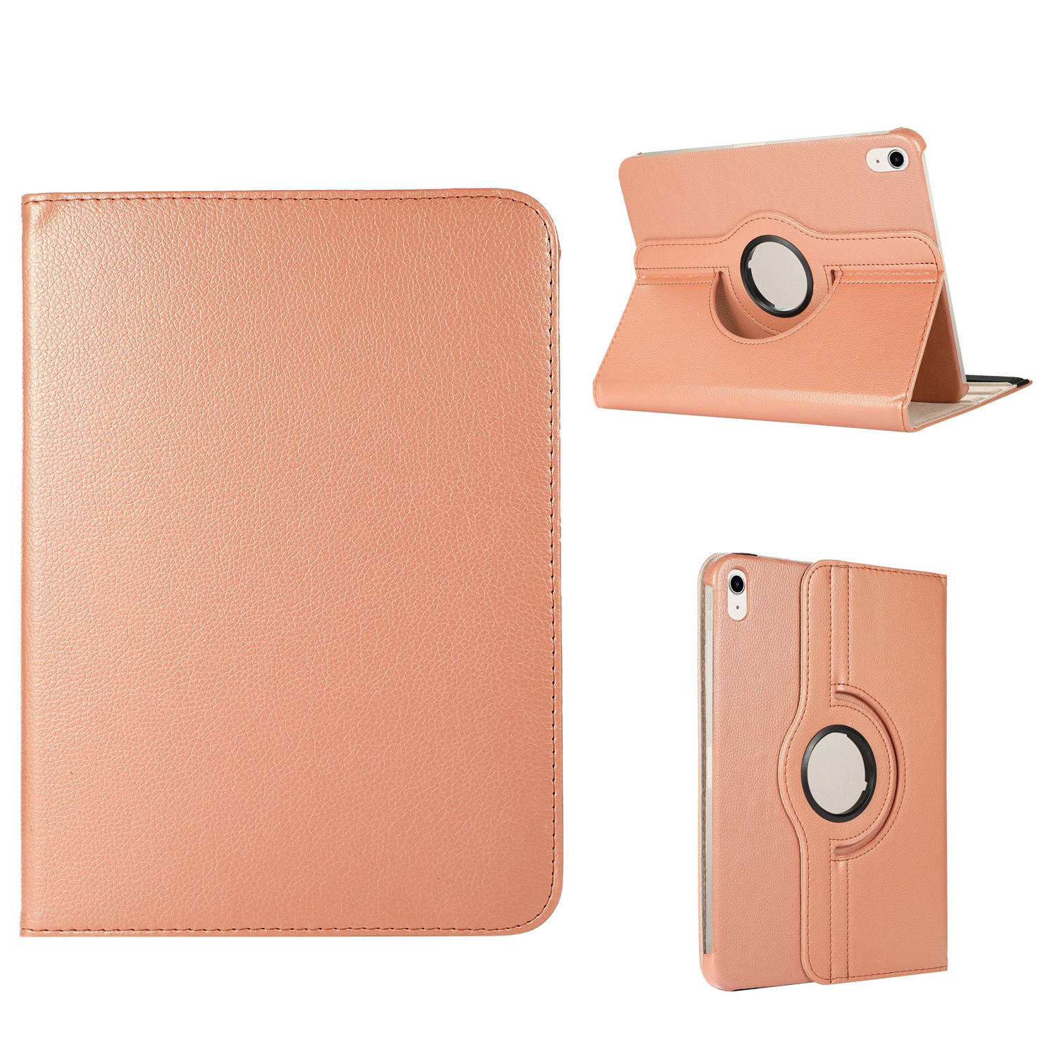 variatie 360 Boekmodel Hoes iPad 10 – 2022 – 10.9 inch – Roségoud