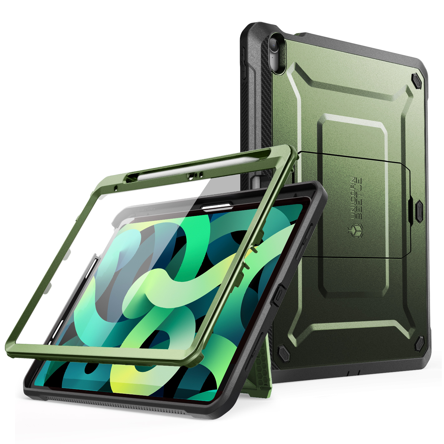 variatie Supcase Fullcover hoes met screenprotector iPad 10 – 10.9 inch – Groen