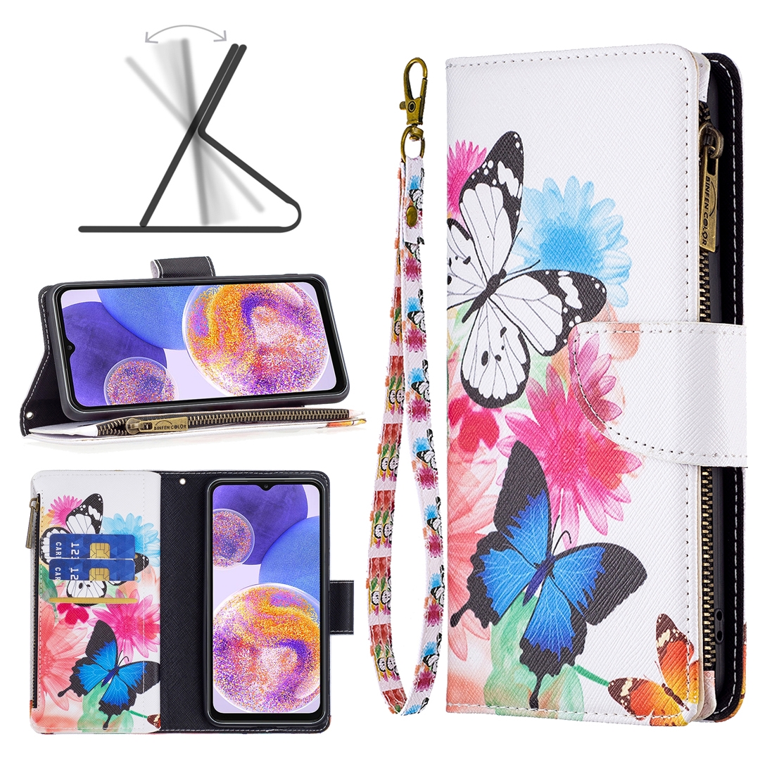 Wallet hoesje Samsung Galaxy A23 - Vlinders