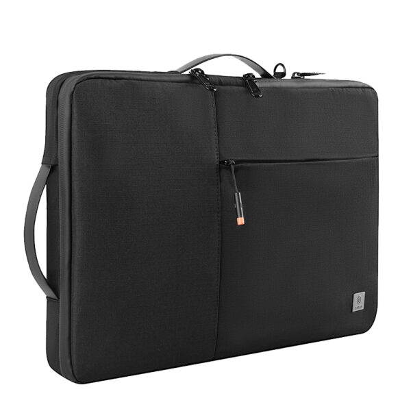 Alpha Dubbel laags laptop sleeve - Zwart 1