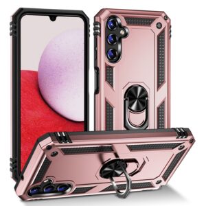 Ringhouder Backcover hoesje Samsung A14 - Rosegoud 1