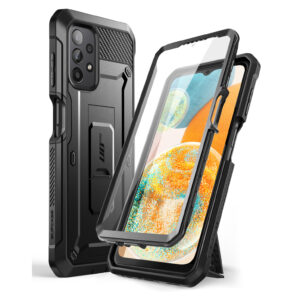 Supcase 360 Backcase hoesje met screenprotector Samsung A23 – Zwart