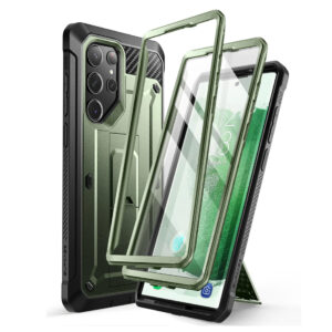 Supcase Backcase hoesje Samsung Galaxy S23 Ultra – Met en zonder screen protector – Groen