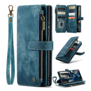 CaseMe Samsung Galaxy S23 Ultra wallet hoesje – Blauw