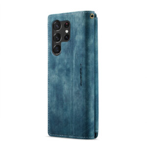 CaseMe Samsung Galaxy S23 Ultra wallet hoesje - Blauw 4