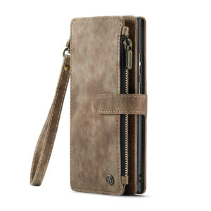 CaseMe Samsung Galaxy S23 Ultra wallet hoesje - Bruin 2