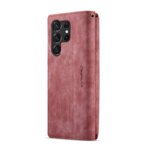 CaseMe Samsung Galaxy S23 Ultra wallet hoesje - Rood 4