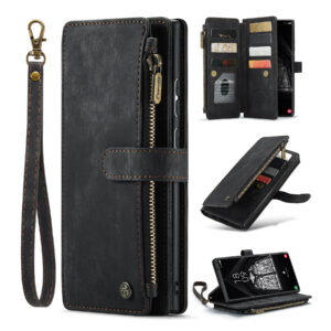 CaseMe Samsung Galaxy S23 Ultra wallet hoesje – Zwart