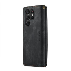 CaseMe Samsung Galaxy S23 Ultra wallet hoesje - Zwart 4