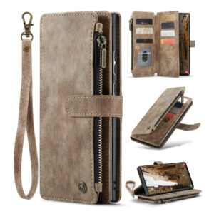 CaseMe Samsung Galaxy S23 wallet hoesje - Bruin 1 v2