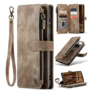 CaseMe Samsung Galaxy S23 wallet hoesje - Bruin 1 v2