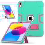 Shockproof Standcase hoes iPad 11 en iPad 10 – 10.9 inch – Aqua Main Image