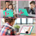 Shockproof Standcase hoes iPad 11 en iPad 10 – 10.9 inch – Aqua - 9
