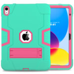 Shockproof Standcase hoes iPad 11 en iPad 10 – 10.9 inch – Aqua - 1