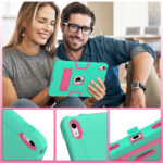 Shockproof Standcase hoes iPad 11 en iPad 10 – 10.9 inch – Aqua - 4