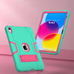 Shockproof Standcase hoes iPad 11 en iPad 10 – 10.9 inch – Aqua - 7