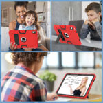 Shockproof Standcase hoes iPad 11 en iPad 10 – 10.9 inch – Rood - 9