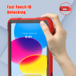 Shockproof Standcase hoes iPad 11 en iPad 10 – 10.9 inch – Rood - 3