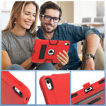 Shockproof Standcase hoes iPad 11 en iPad 10 – 10.9 inch – Rood - 4