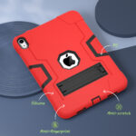 Shockproof Standcase hoes iPad 11 en iPad 10 – 10.9 inch – Rood - 8