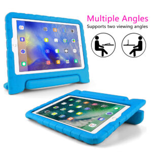 Solidenz EVA iPad Hoes voor kids - iPad 2018 2017 Air 1 Air 2 - 9.7 inch - Blauw 2