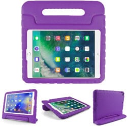 Solidenz EVA iPad Hoes voor kids - iPad 2018 / 2017 / Air 1 / Air 2 - 9.7 inch - Paars