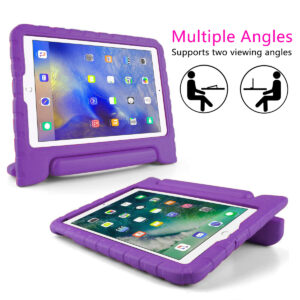 Solidenz EVA iPad Hoes voor kids - iPad 2018 2017 Air 1 Air 2 - 9.7 inch - Paars 2