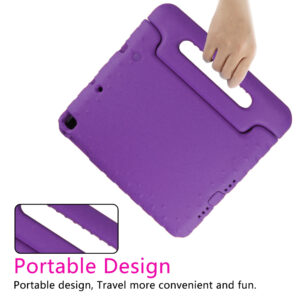 Solidenz EVA iPad Hoes voor kids - iPad 2018 2017 Air 1 Air 2 - 9.7 inch - Paars 4