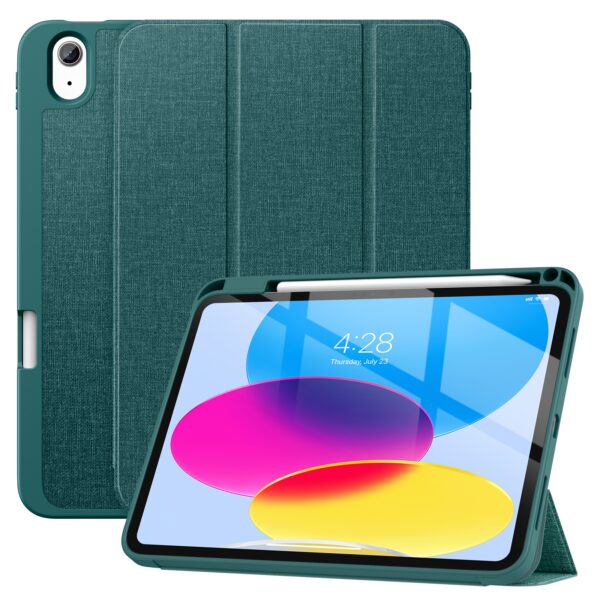 Solidenz TriFold Hoes iPad 10 - 2022 10.9 inch - Groenblauw 1