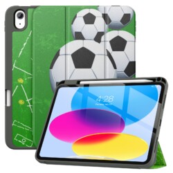 Solidenz TriFold Hoes iPad 11 en iPad 10 - 2025 / 2022 10.9 inch - Voetbal