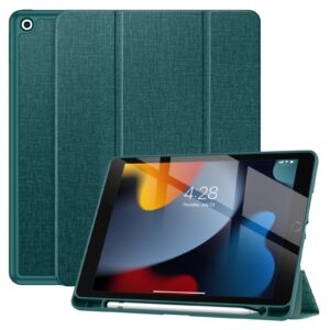 Solidenz TriFold Hoes iPad 9 iPad 8 iPad 7 - 10.2 inch - Groenblauw 1