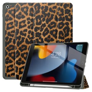 Solidenz TriFold Hoes iPad 9 / iPad 8 / iPad 7 – 10.2 inch – Luipaard