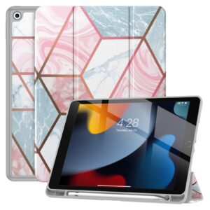 Solidenz TriFold Hoes iPad 9 / iPad 8 / iPad 7 – 10.2 inch – Marmer