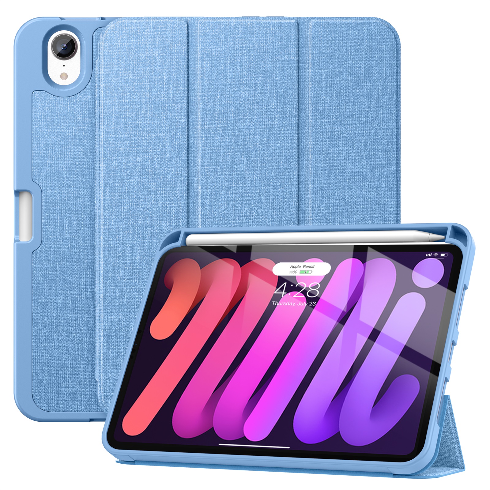 variatie Solidenz TriFold Hoes iPad Mini 6 – Blauw