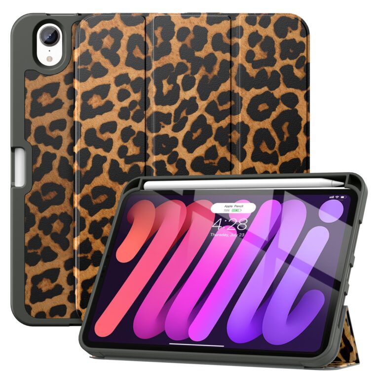 Solidenz TriFold Hoes iPad Mini 7 / iPad mini 6 - 2024 / 2021 - Luipaard